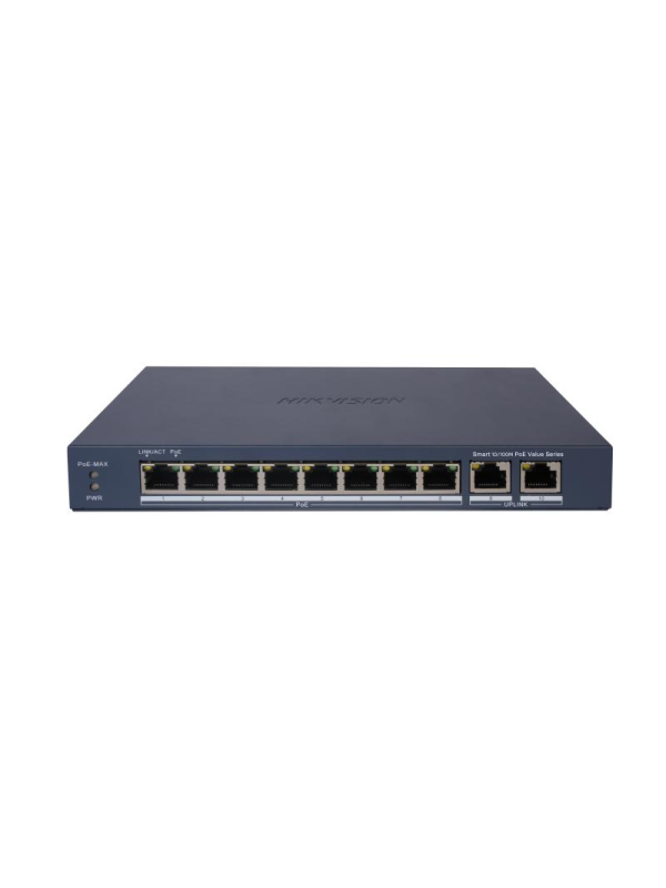 Hikvision 8 port POE Yönetilebilir switch