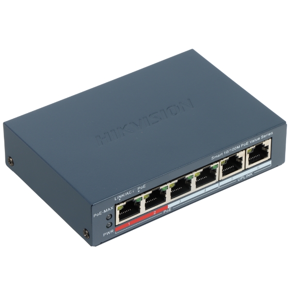 HIKVISION 4 PORT 10/100 POE 2 UPLİNK YÖNETİLEBİLİR SWİTCH